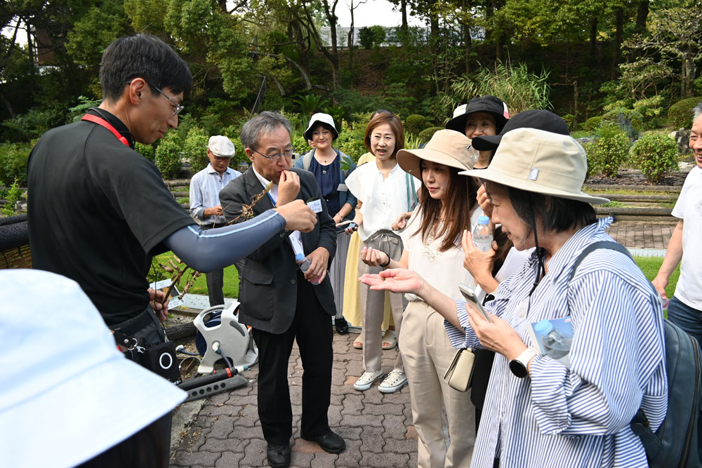 植物園見学の様子